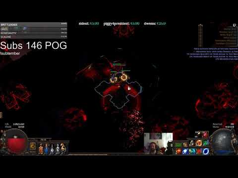 BV Elementalist 4link Ahuatotli, the blind - Vaal Architect Boss kill in POE Delve League