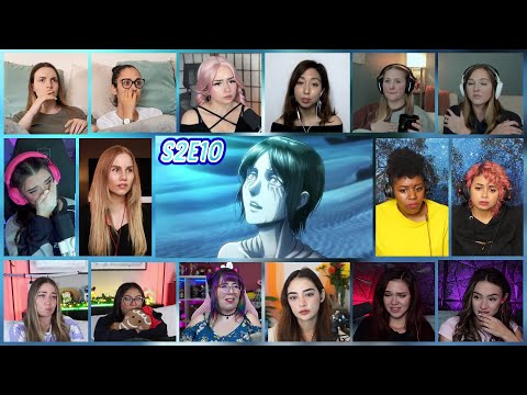 Attack on Titan Season 2 Episode 10 Girls Reaction Mashup |  進撃の巨人