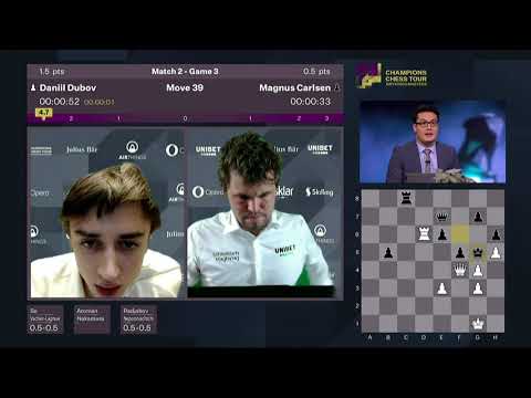 Dubov checkmates Carlsen and Carlsen smashes laptop ( Throwback)