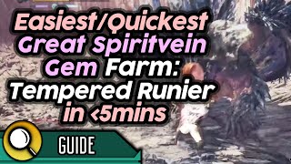 How to Solo Ruiner Nergigante in Under 5 Minutes (Tempered) - Easiest G. Spiritvein Farm | MHW IB