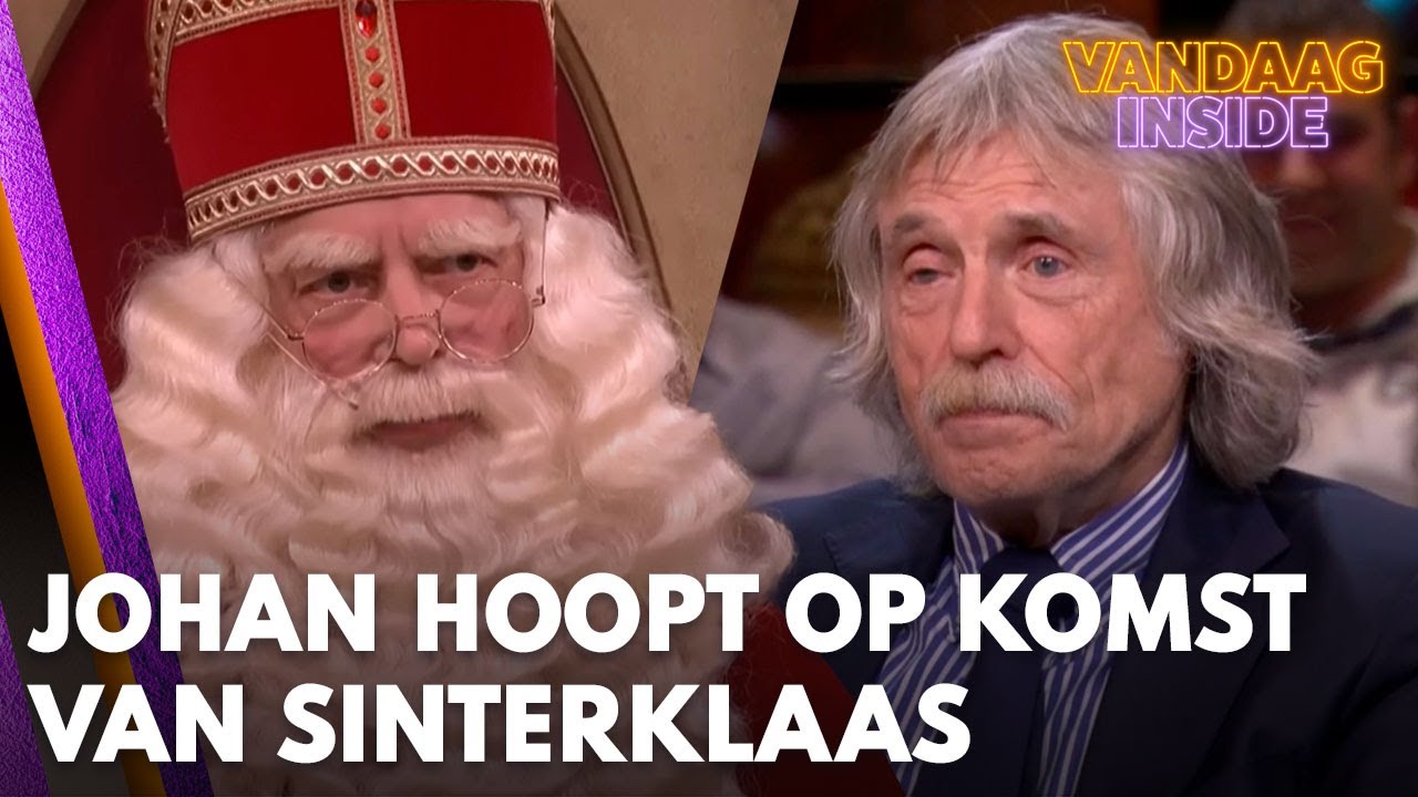 Johan hoopt op komst van Sinterklaas bij Vandaag Inside: 'Ik verheug me er echt op!'