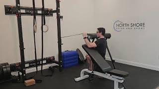 Half Kneeling Arm Supported Band Shoulder ER