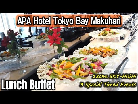 180m Sky-High Lunch Buffet | Unlimited, Live Kitchen & Desserts at APA Hotel Tokyo Bay Makuhari