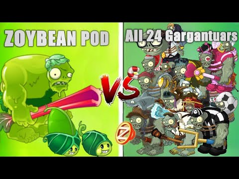 Zoybean Pod vs All Gargantuar - Who Will Win? PvZ 2 Challenge