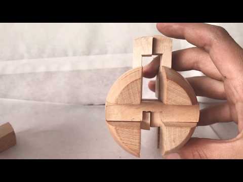 How to solve the wooden barrel puzzle