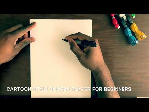 How to Draw a Cartoon Style Soccer Player
