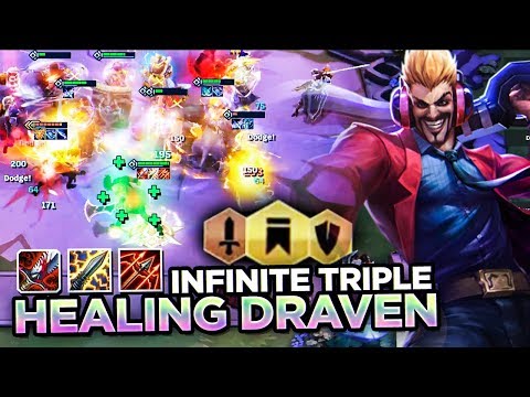 THIS MAKES DRAVEN INVINCIBLE! TRIPLE HEALING WITH NEW RUNAANS  HURRICANE! | Teamfight Tactics