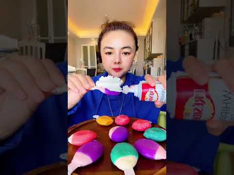 asmr magnum ice cream party mukbang 먹방 eating sounds