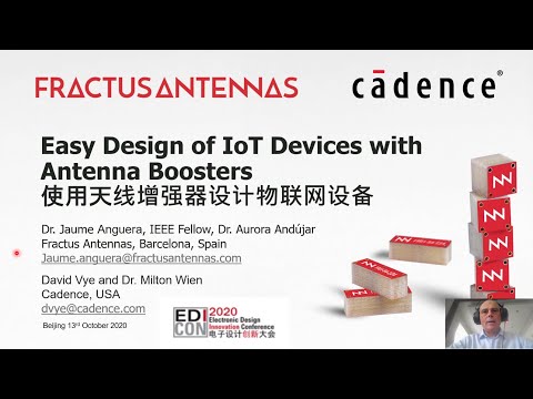 Fractus Antennas at EDICON 2020, Beijing 13 October.