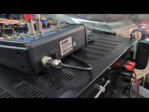 Konzert AV-602R+ and Kevler Kix BMX-4UP Mixer Sound Test with TA-15s Targa Assembled Speaker