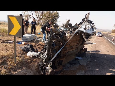 Acidente na BR 163 entre Coxim e Sonora