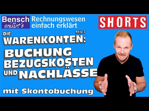 Goods accounts (Part 3): Posting purchase costs and discounts (with cash discount posting)