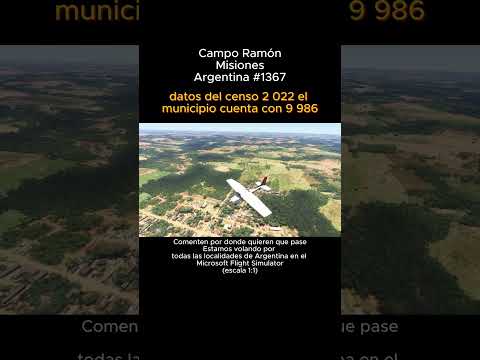 Campo Ramón, Misiones desde el Microsoft Flight Simulator #camporamon #misiones #msfs #argentina