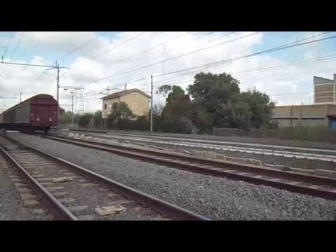 E656.059 sul MRS 57362 Maddaloni Marcianise - Bologna Interporto, in partenza da Pomezia