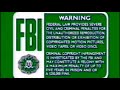 Disney FBI Warning 1991 1997