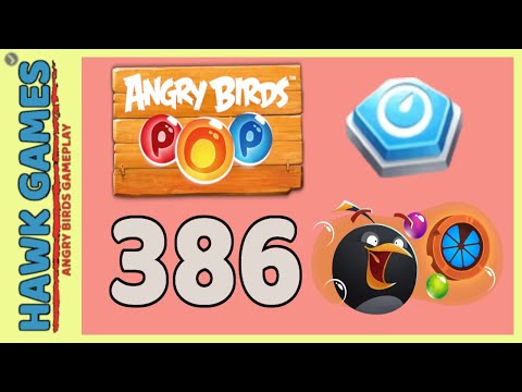 Angry Birds Stella POP Bubble Shooter Level 386 - Walkthrough, No Boosters