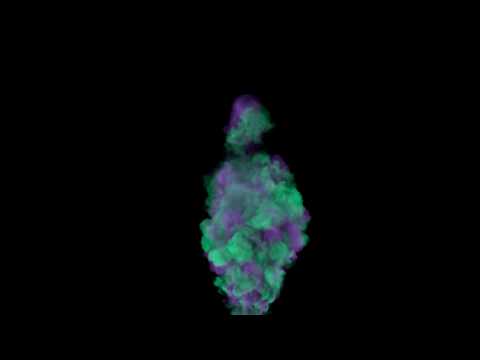 X-Particles xpExplosiaFX Multicoloured Smoke test