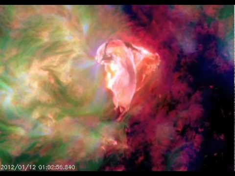 C1.5 Solar Flare captured by SDO (Jan 12, 2012)