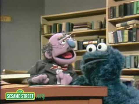 Home Page Video Cookie Monster in the library