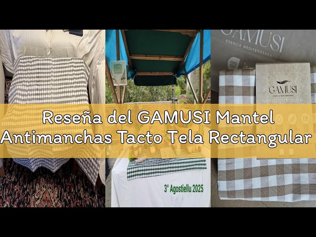 Vídeo relacionado con svet Mantel Antimanchas Tacto Tela Extrasuave, Mesa Rectangular, Algodón Impermeable, 140 x 180 cm (Cuadro Vichy Rojo)