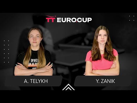 12:15 Anastasiia Telykh - Yulianna Zanik 28.02.2025 TT Euro.Cup Women Ukraine Star. TABLE 3