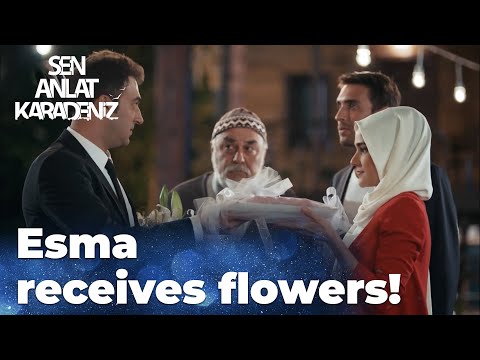 Ali is confused while giving flowers to Esma! 😀 - Sen Anlat Karadeniz | Lifeline