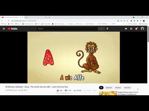 14 40 Minuten  Das gesamte ABC   Schnell Deutsch lernen   YouTube   Google Chrome 2021 07 07 10 16 2