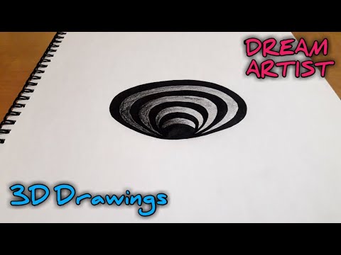 3D Trick Art How to Draw 🎨 a Round Hole on Paper || TUTORIAL || #ART.