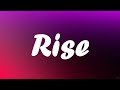 Lost frequencies- Rise (lyrics)