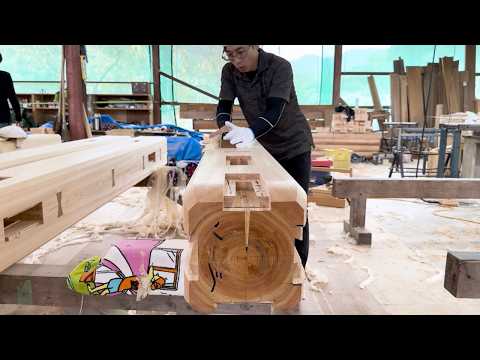 【宮大工密着】お寺の鐘楼｜部材別刻み全記録