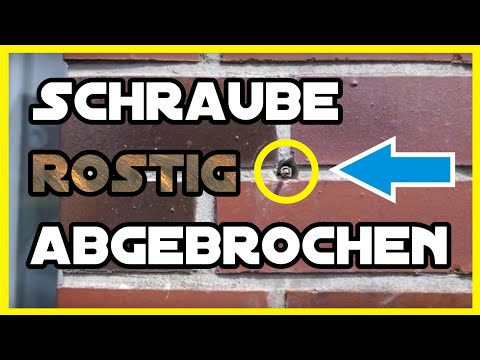 Wie man eine verrostete Schraube ohne Kopf aus einem Dübel bekommt