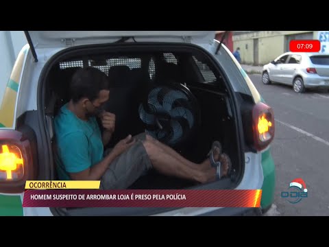 Homem suspeito de arrombar loja é preso pela polícia 30 12 2021