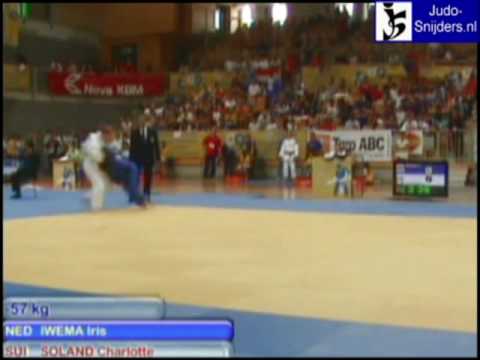 Judo 2009 Koper: Iwema (NED) - Soland (SUI)[-57kg].