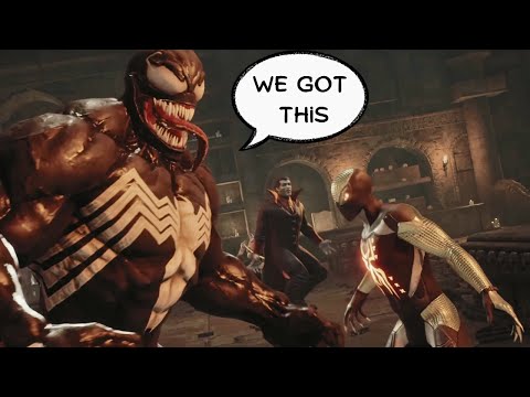 Marvel Midnight Sun | Venom & Spider-Man vs Dracula (Cutscene)