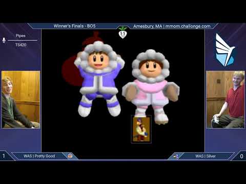 MMOM154 SSBM - Pretty Good (Ice Climbers) vs. GVS | Silver Alloy (Falco) - Melee WF