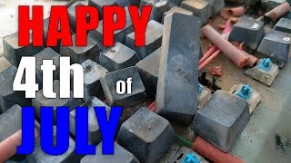 I blew up a keyboard for the 4th of July!