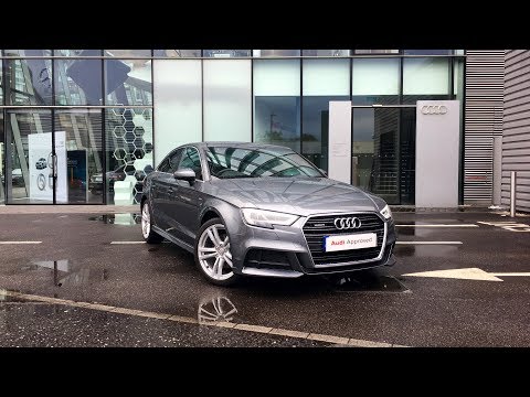 DK17NVU AUDI A3 TDI QUATTRO S LINE GREY 2017, West London Audi