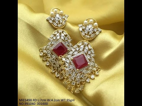 Latest Earrings Designs with Weight/ Stone Earrings