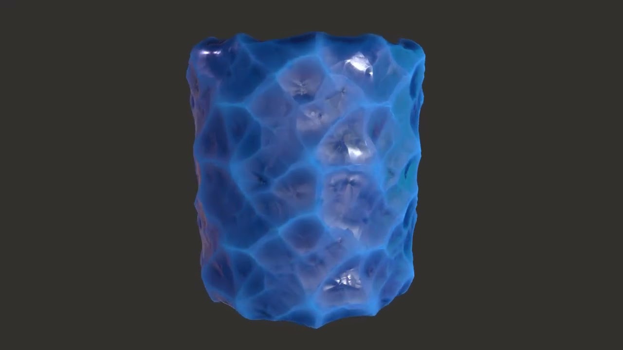 Snow Ice Stylized 2 Ground Seamless PBR Texture