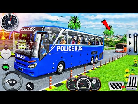 Police Prisoner Bus Transport Simulator 3D - US Police Bus Service Driver - Android GamePlay