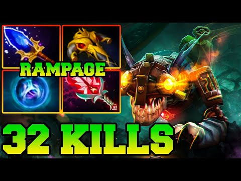 Slark Dota 2 Safelane Rampage Carry Meta Pro Gameplay Build Guide 7.34