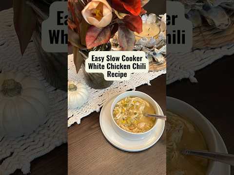 Gut-Friendly Slow Cooker White Chicken Chili | High-Protein Comfort Food