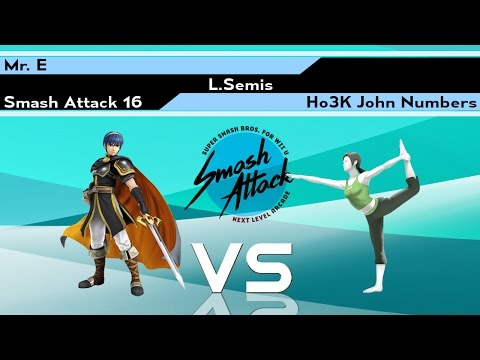 Smash Attack 16 - [L.Semis] Mr. E vs Ho3K John Numbers