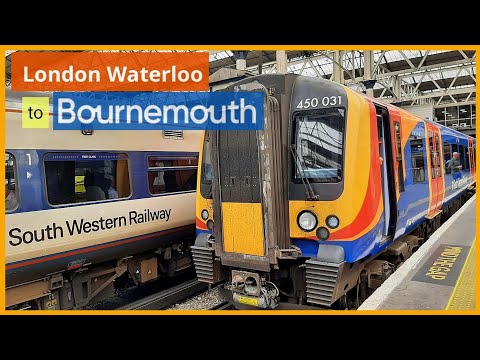 Take the High-Speed  Class 450 Train to Bournemouth / बोर्नमाउथ के लिए हाई-स्पीड क्लास 450 ट्रेन लें