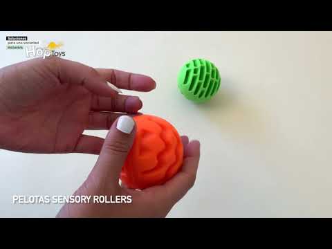 Cartel del vídeo de YouTube para Pelotas sensory rollers pack de 3