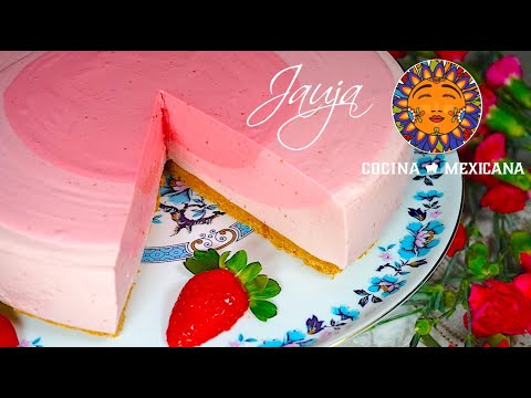 Cheesecake de Fresa Sin Horno Video