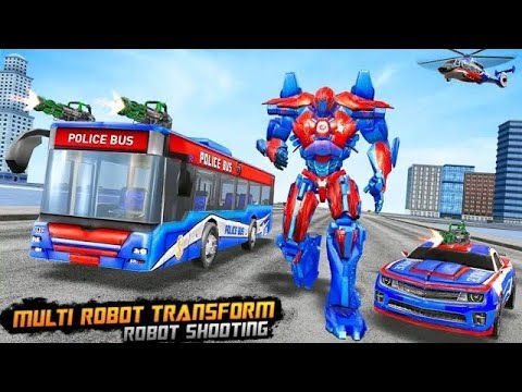 Bus Robot Transformation 2020 : Robot Car Games: Robot Game : Robot wala game : Android gameplay