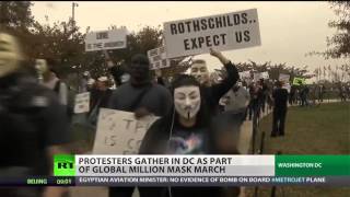 Third annual Million Mask March global protest attacks corruption, injustice! World news 07.11.2015