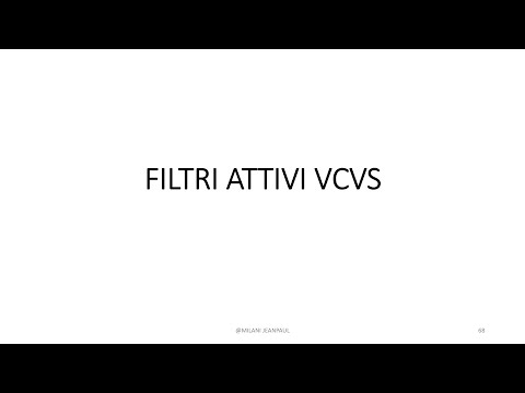 FILTRI LEZIONE 6 - I FILTRI ATTIVI VCVS, CELLA DI SALLEN-KEY