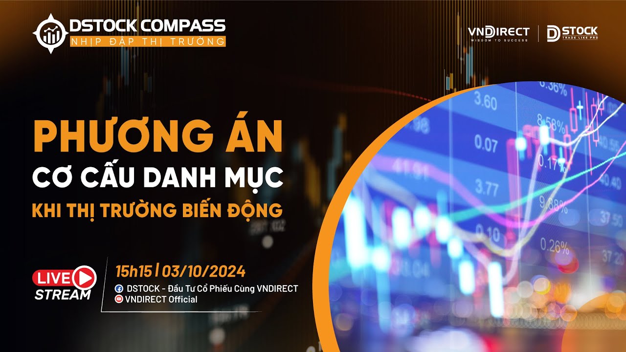 PHƯƠNG ÁN CƠ CẤU DANH MỤC KHI THỊ TRƯỜNG BIẾN ĐỘNG | NHỊP ĐẬP THỊ TRƯỜNG 03/10/2024